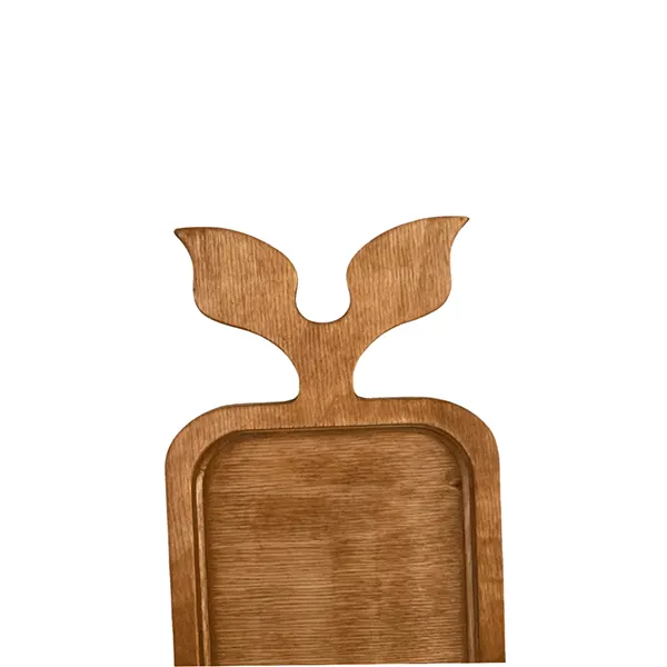 سینی کلفی برگ چوبی