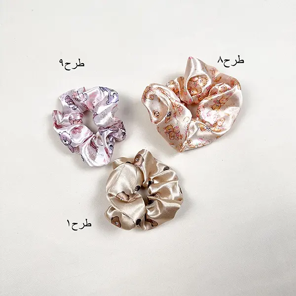 کش ساتن طرح دار
