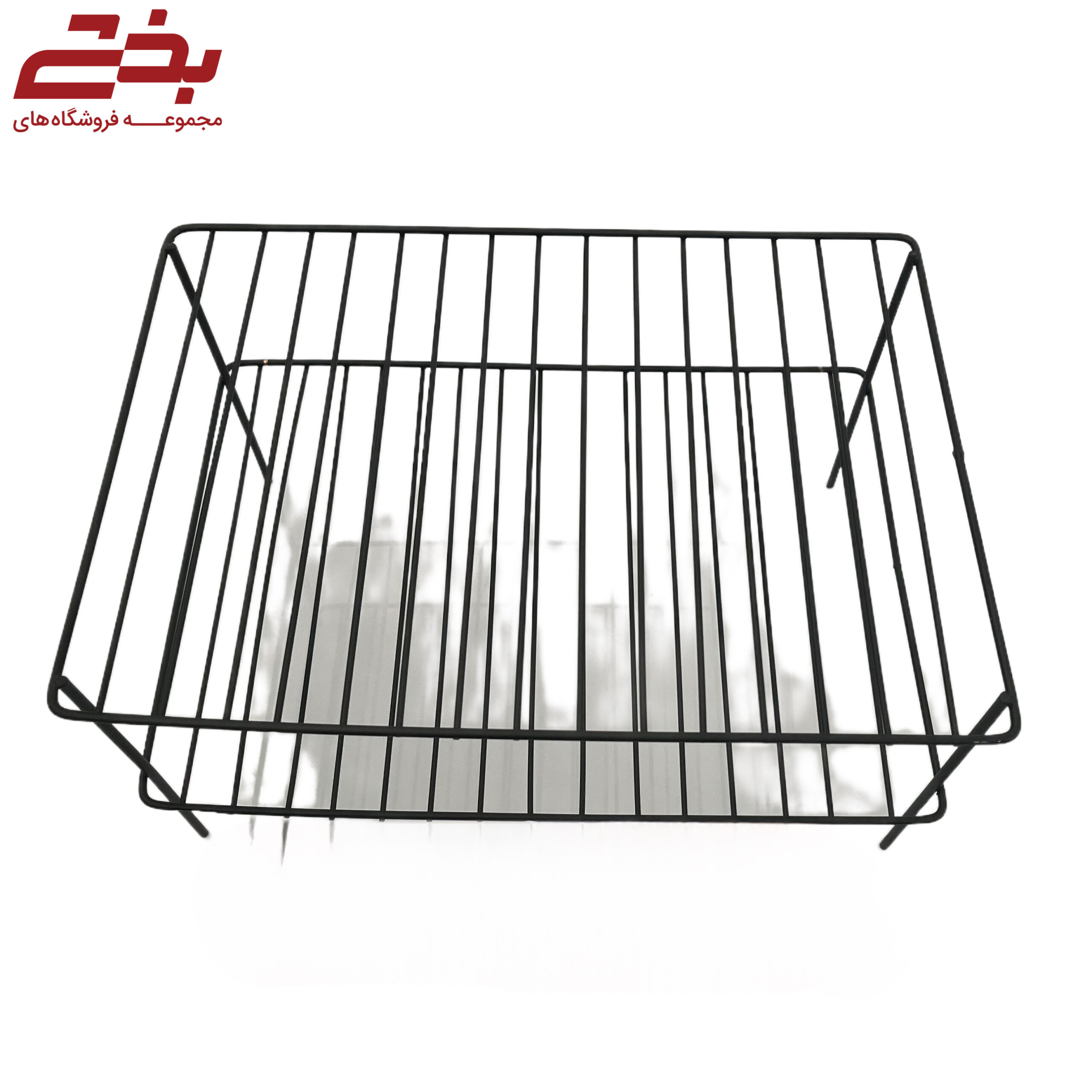 راف 2طبقه مشکی بهساز فلز