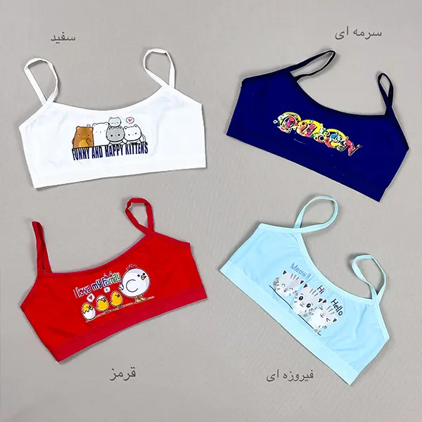 نیم تنه دخترانه بندی چاپی