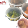 تصویر کوچک درپوش محافظ غذا سیلیکونی 6 عددی
