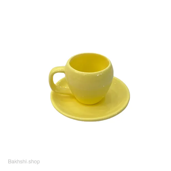 فنجان نعلبکی رنگی تکی