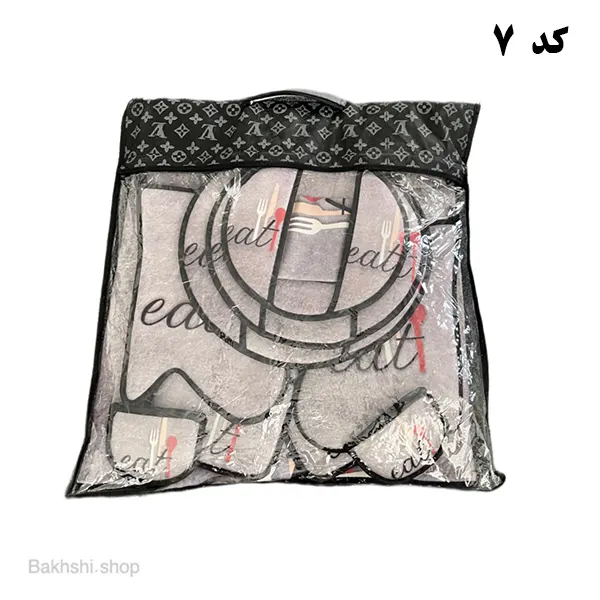 سرویس مخمل ساکی 12 پارچه