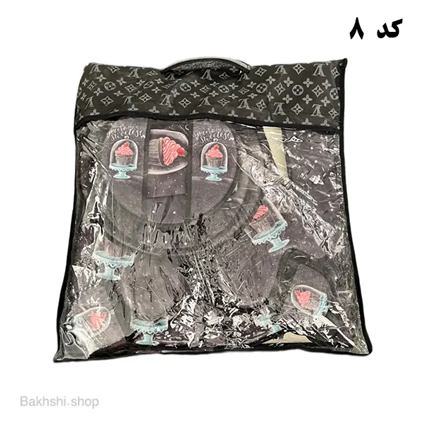 سرویس مخمل ساکی 12 پارچه