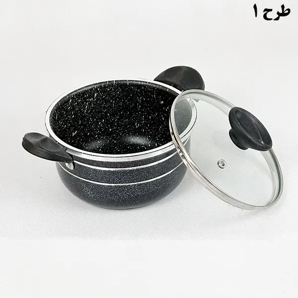 سرویس قابلمه گرانیتی 8 پارچه طرح چدن اوج