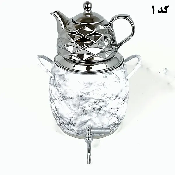 کتری قوری توپی طرح سنگ