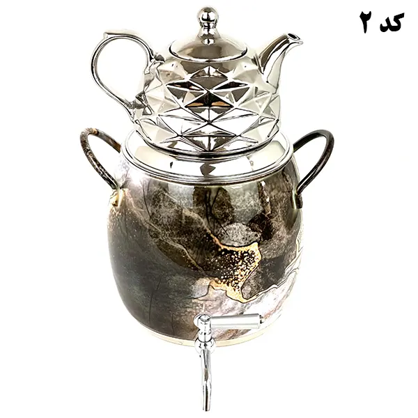کتری قوری توپی طرح سنگ