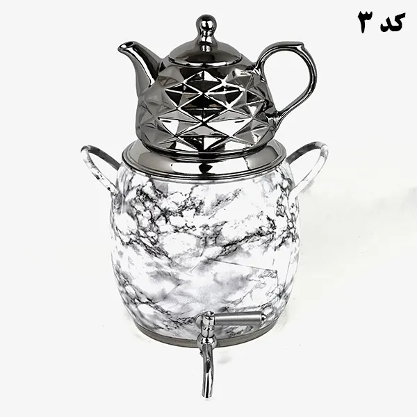 کتری قوری توپی طرح سنگ
