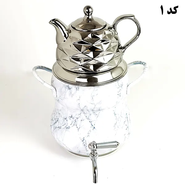 کتری قوری استکانی طرح سنگ