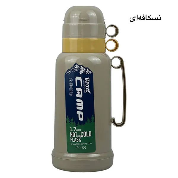 فلاسک چای کمپ 1/7 لیتر ، 2 لیوان تاپکو