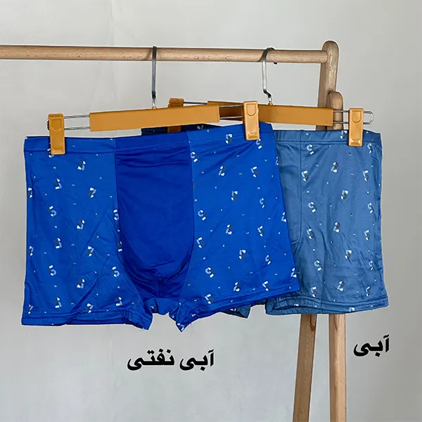 شورت مردانه پادار گیاهی طرحدار گلستان