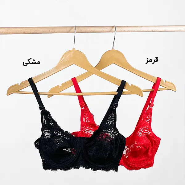 سوتین فنردار دانتل گوشواره ای 75/90