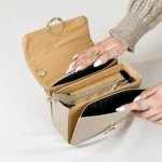 تصویر کوچک کیف دوشی قفل گرد زنانه