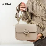 تصویر کوچک کیف دوشی قفل گرد زنانه