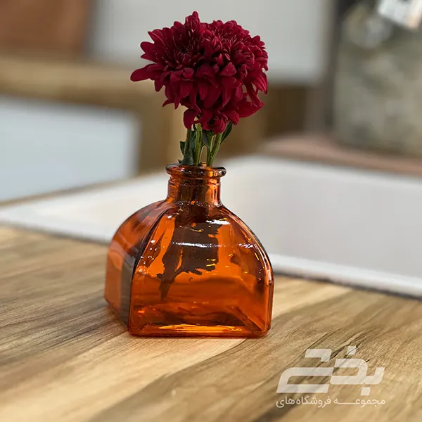 گلدان رنگی مربعی متوسط