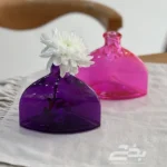 تصویر کوچک گلدان رنگی سه گوش بزرگ
