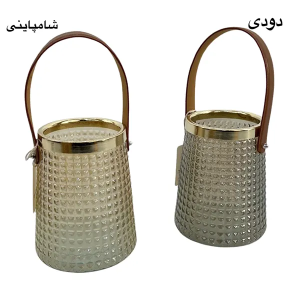 گلدان لبه طلایی هیرا