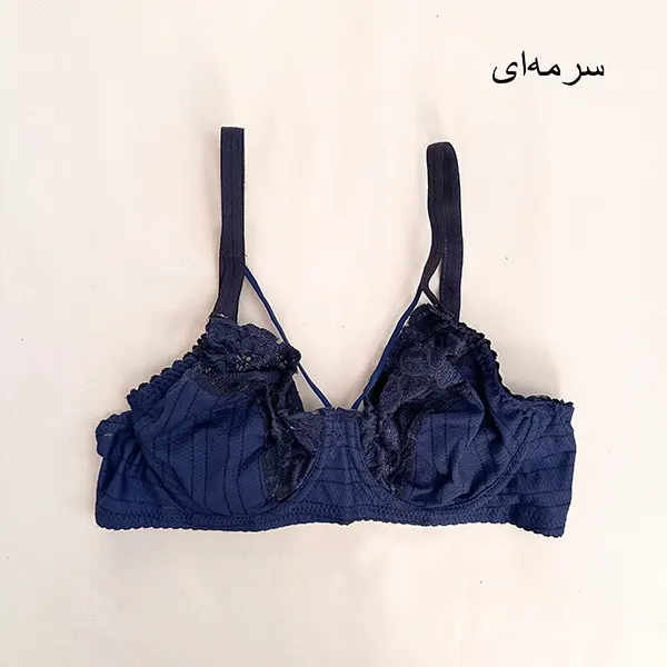 سوتین یاردی راه راه فنردار رنگی گلستان