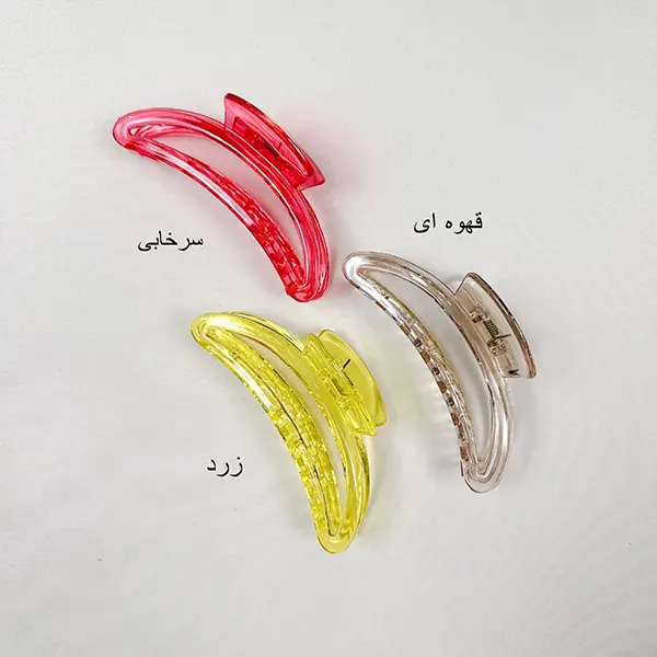 کلیپس کریستالی رنگی بزرگ