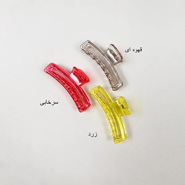 کلیپس کریستالی رنگی بزرگ