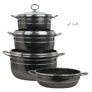 سرویس 7 پارچه اوج دسته طلایی نقره ای