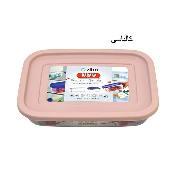 ظرف دربدار مستطیل 600 میلی لیتر باراکا