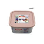 تصویر کوچک ظرف دربدار مربع 1 لیتر باراکا زیبا سازان