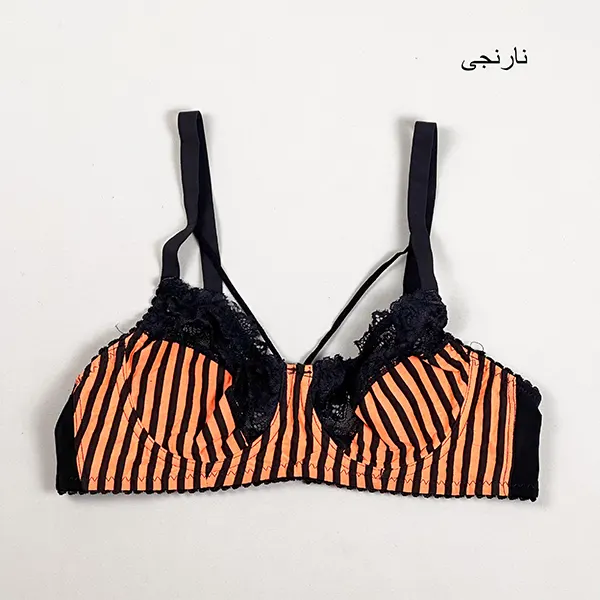 سوتین زیر فنر راه راه رنگی زنانه گلستان