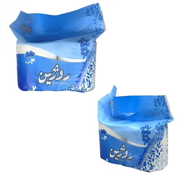 دستمال توالت دو قلو روژین