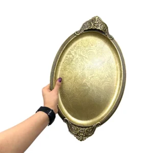 سینی بیضی بزرگ مدل رز 3061 آنتیک
