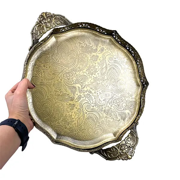 سینی بزرگ 6 گوش 2071 آنتیک