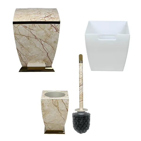 ست بهداشتی 5پارچه آوا طرح سنگ