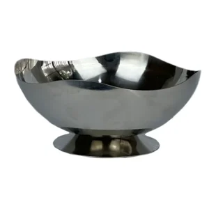 کاسه استیل پایه دار دفرمه 20 سانت