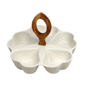 اردو 5 خانه قلب رویال دسته چوبی چینی سفید