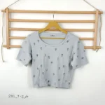 تصویر کوچک کراپ یقه گرد طرح ZARA