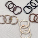 تصویر کوچک کش 3 عددی کرم قهوه ای مهره ای کد128
