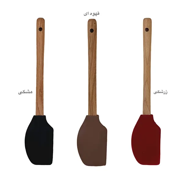 لیسک سیلیکونی دسته چوبی گرد اوستایل