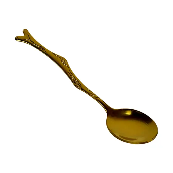 قاشق طرح شاخه طلایی