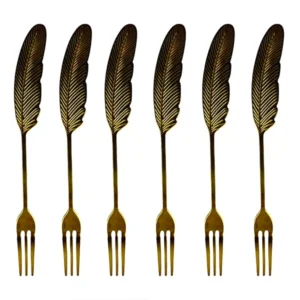 چنگال طرح پر طلایی