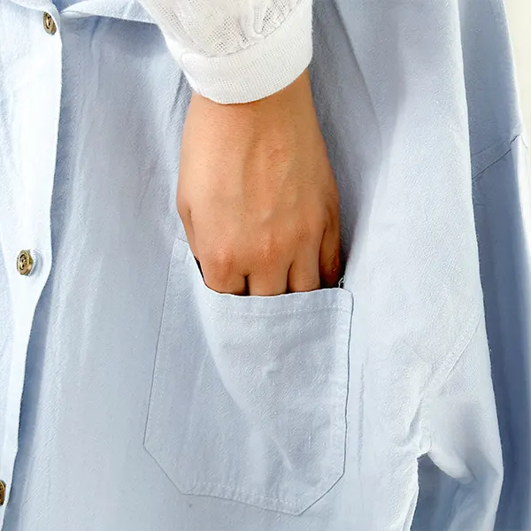 شومیز کتان رنگی