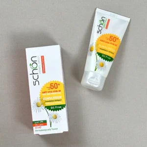 کرم محافظ آفتاب SPF50 فاقد چربی بی رنگ شون