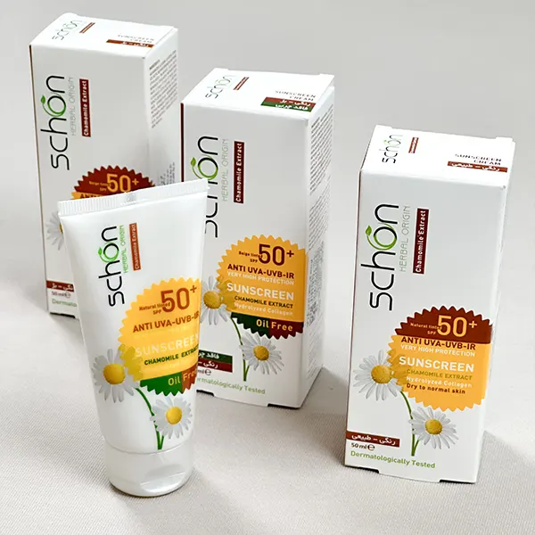 کرم محافظ آفتاب SPF50 فاقد چربی رنگی شون