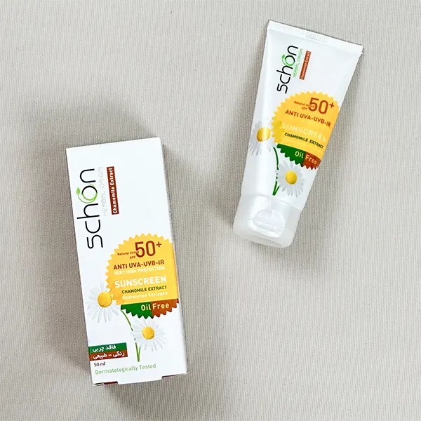 کرم محافظ آفتاب SPF50 فاقد چربی رنگی شون