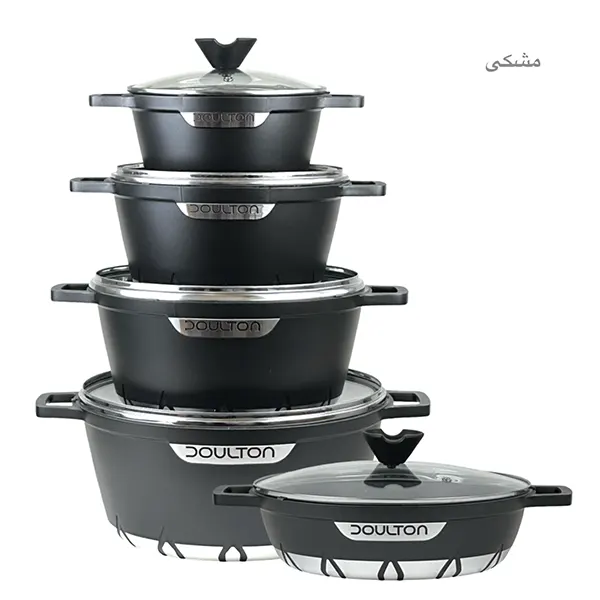 سرویس قابلمه چدن دالتون 10 پارچه مدل A