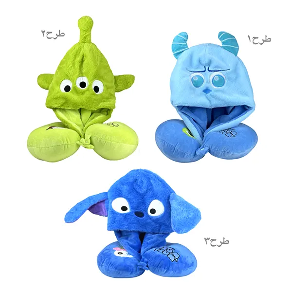 کوسن گردنی کلاه داره عروسکی