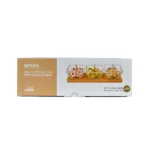 تصویر کوچک اردو خوری مربع 3 خانه پایه چوبی لیمون