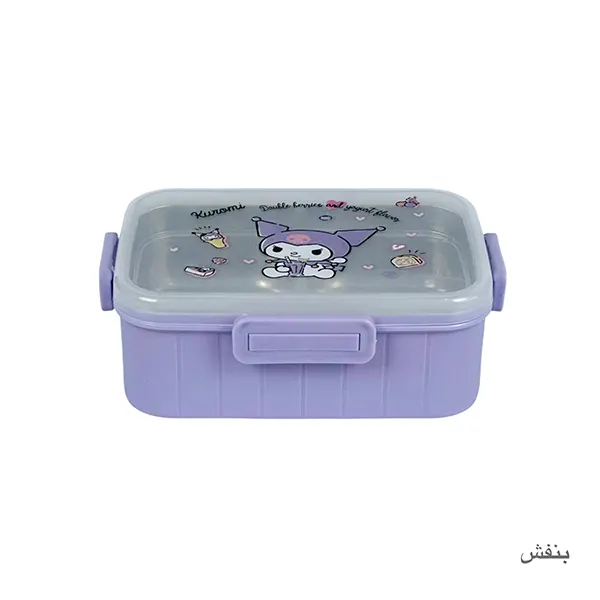 ظرف غذا استیل کرومی 2 خانه