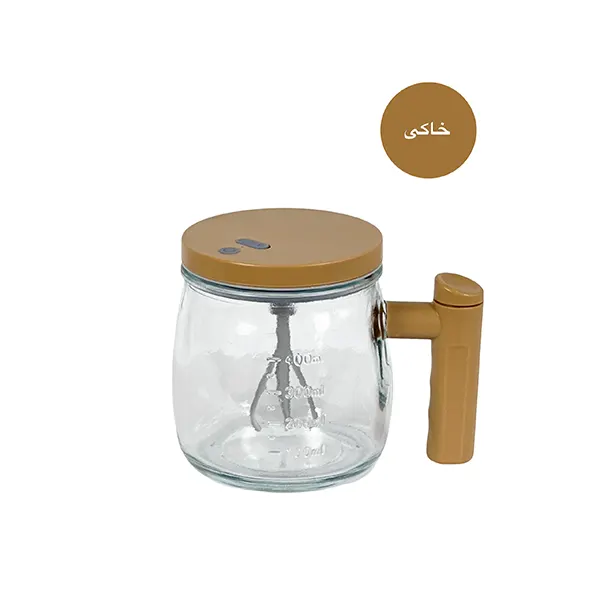 لیوان طرح چوبی همزن دار حرفه ای