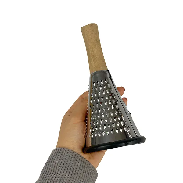 رنده مخروطی دسته چوبی کوچک