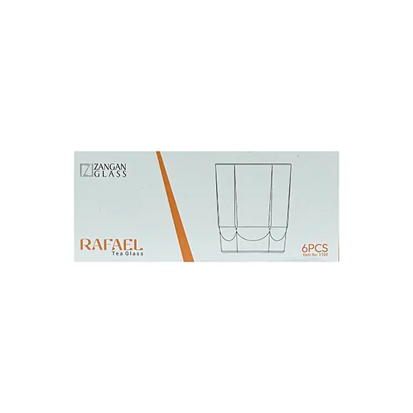 لیوان شیشه ای 6 عددی رافائل 1160 z